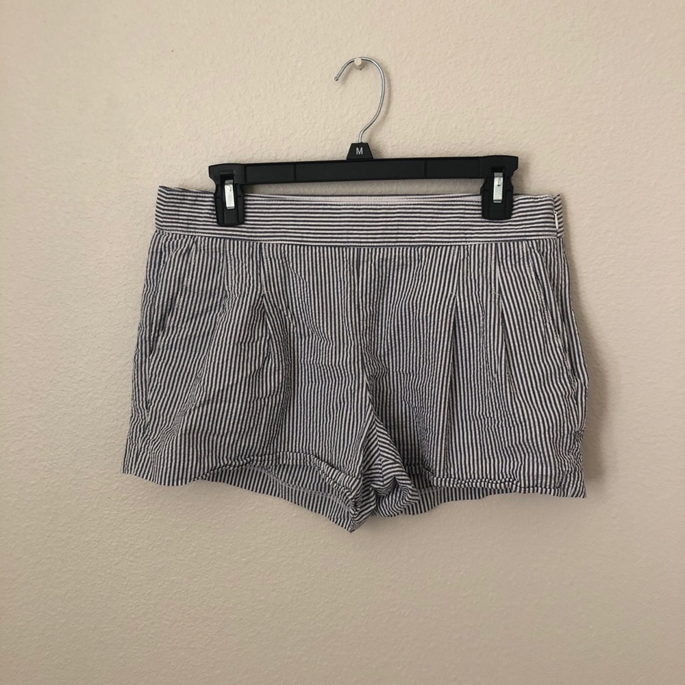 Pinstriped J. Crew dress shorts